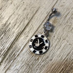 Playboy belly ring